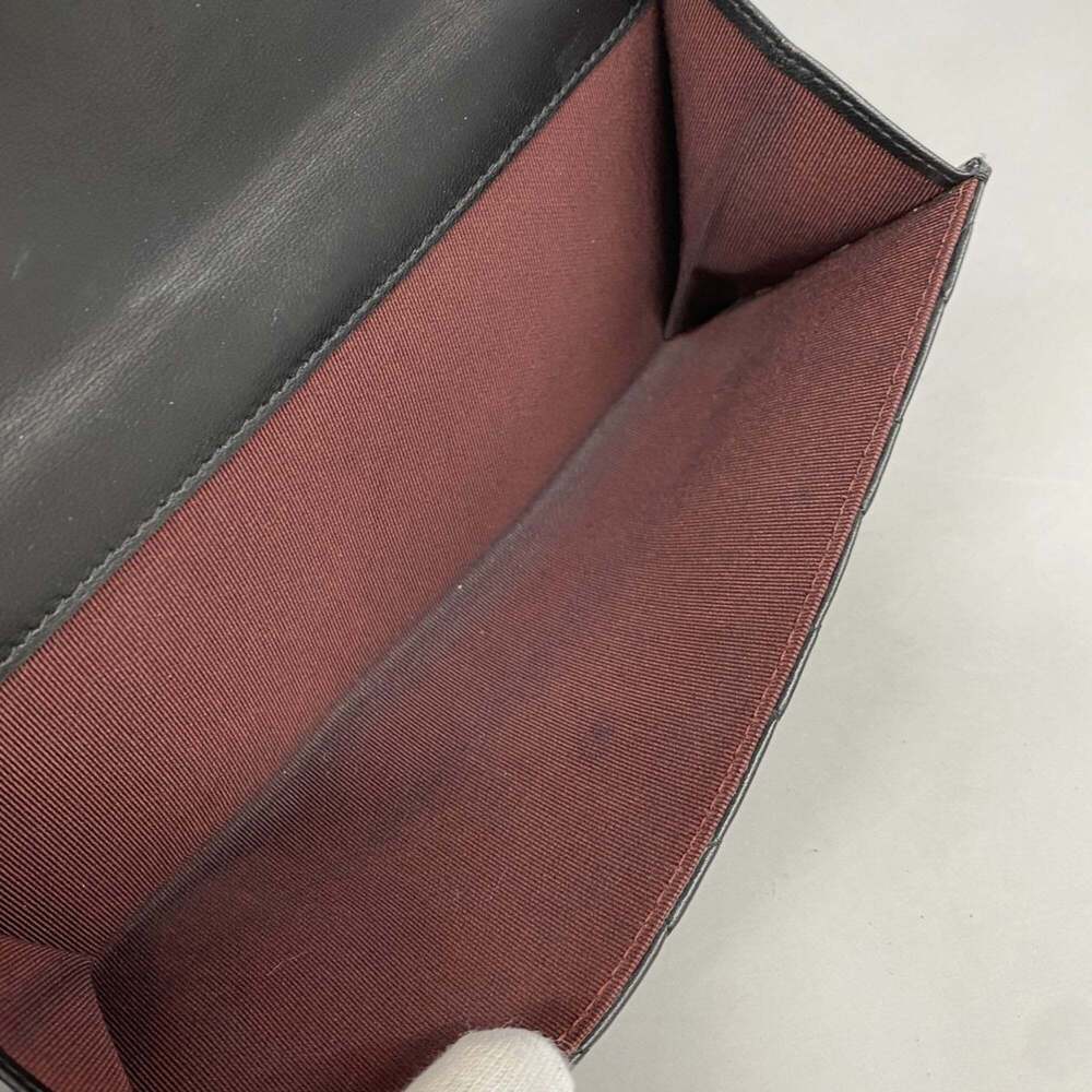 CHANEL Authentic Black Lambskin Leather Wallet - Picture 5 of 15